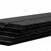 Betowood scherm douglas inclusief afdekkap 187x224 cm, zwart gedompeld