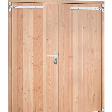 Douglas dubbele dichte deur inclusief kozijn, 168x201 cm, kleurloos geïmpregneerd