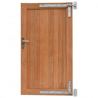 Hardhouten enkele toegangspoort, verticaal, 100x180 cm Incl beslag