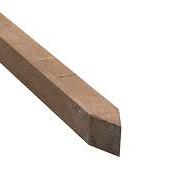 HH paal ongeschaafd 400x7x7cm