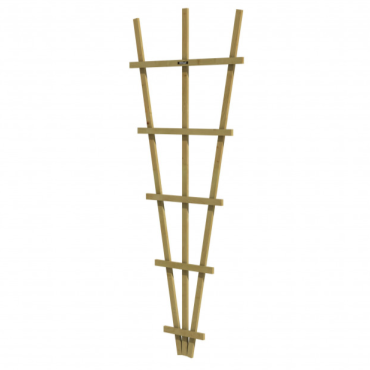Vuren V-trellis 27-75x189 cm, groen geïmpregneerd