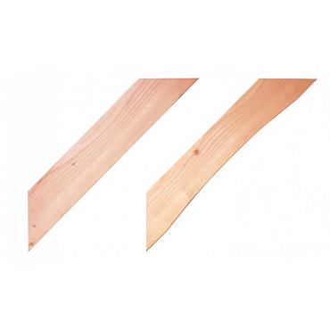 Douglas schoor, gebogen, 6x14x77 cm, onbehandeld