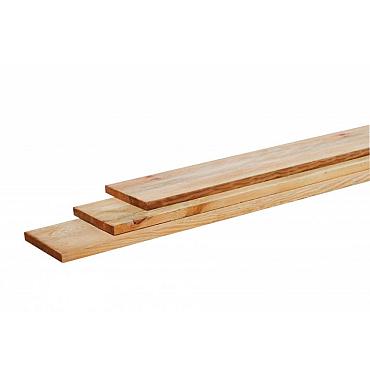Grenen geschaafde schuttingplank 1,5x14x400 cm, groen geïmpregneerd