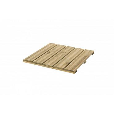 Reliëftegel 50x50 cm, latdikte 16 mm, groen geïmpregneerd