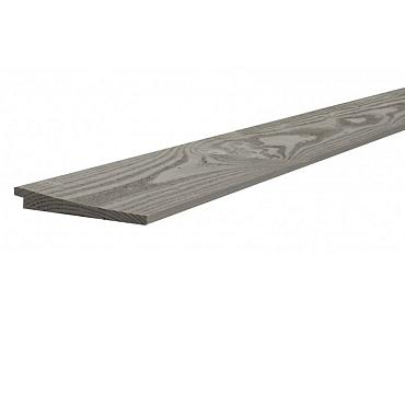 Douglas Zweeds rabat 1,1-2,7x19,5x400 cm, grijs gespoten RAL 