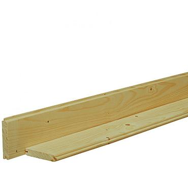 Scandinavisch vuren geschaafd dakbeschot 1,6x10x300 cm, groen geïmpregneerd