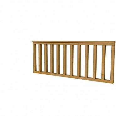 Hekwerk recht douglas type A, 178,5x73 cm, groen geïmpregneerd