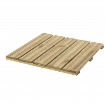 Reliëftegel 50x50 cm, latdikte 16 mm, groen geïmpregneerd