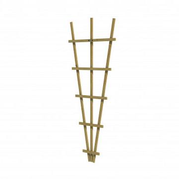 Vuren V-trellis 27-75x189 cm, groen geïmpregneerd