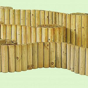 Rolborder Ø 5x20x250 cm, groen geïmpregneerd