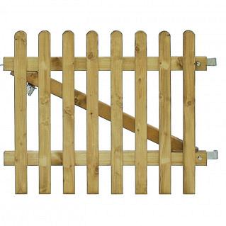 Excellent poort inclusief klinkset, 100x80 cm, groen geïmpregneerd