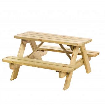 Junior picknicktafel Björn, bladmaat 90x38,5 cm, groen geïmpregneerd