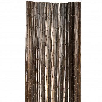 Bamboescherm op rol 180x180 cm, zwart