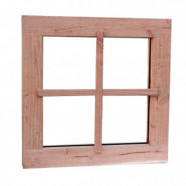 Douglas vast raam Prestige met dubbelglas, 66,4x66,4 cm, onbehandeld