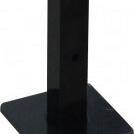 Vloerpaalhouder tbv aluminium paal, voorzien van instortanker