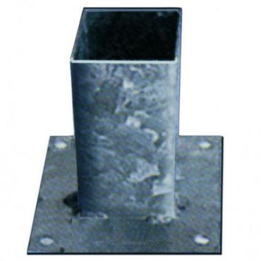 Vloerpaalhouder verzinkt 12x12 cm
