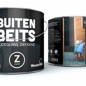 Douglas buiten beits 2,5 liter, zwart RAL 9005