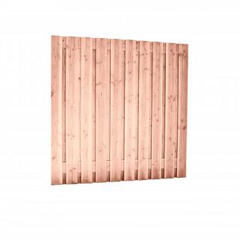 PROMO Douglas geschaafd plankenscherm 21-planks 16 mm, 180x180cm, tbv betonsysteem, onbehandeld