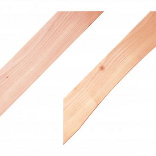 Douglas schoor, gebogen, 6x14x77 cm, onbehandeld