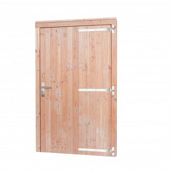Douglas enkele deur inclusief kozijn extra breed en hoog, rechtsdraaiend, 119x209 cm, onbehandeld