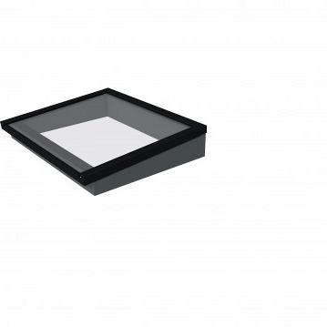 Lichtstraat maat 120x100, zwart gecoat frame, frame basis in vurenhout, antraciet gespoten.