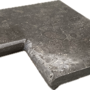 Uitverkoop Zwembadrand/Afdekrand Spotted Blue uitw. hoek B 50x50x3cm