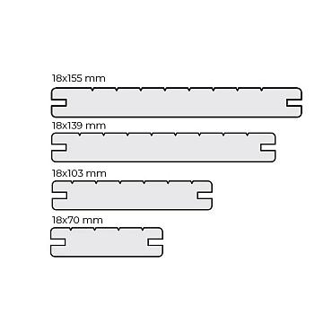 Thermo Bamboe vlonderplank Melody