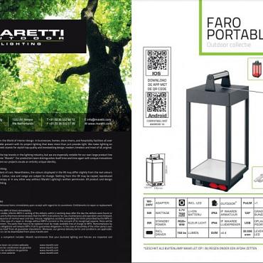 Maretti Faro portable tafellamp