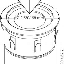 In-Lite LEDspot Smart Flux rond 60mm 12V Tone (excl. ring 68)