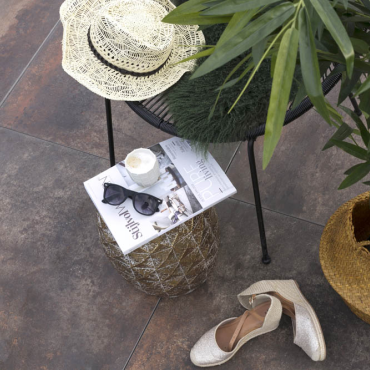 GeoCeramica® 80x80x4cm Corten Steel