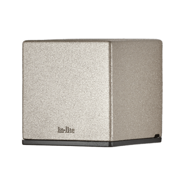 In-Lite muurspotje LED BIG Cubid Grijs 12V/1W (rose silver)