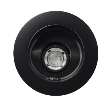 In-Lite LEDspot BIG NERO Update zwart rond 12V/6W