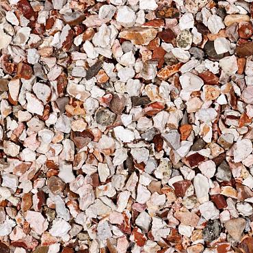 Torino Rosso split rood 8-10 mm in minibag 500kg (ca. 0,33m³) (incl. brandstoftoeslag)