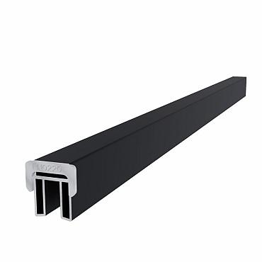 NewTechWood aluminium frameset t.b.v. triple schermplanken, zwart.