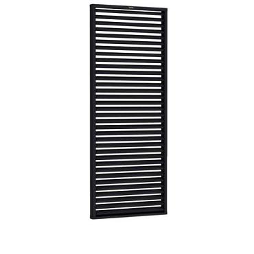 Hillhout vuren Shutterscherm Excellent, 90x224cm, zwart gespoten.