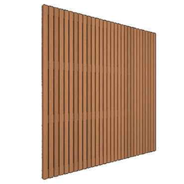 Thermo geschaafd lattenscherm Ayous 180x180cm