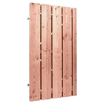 Douglas plankendeur fijnbezaagd op stalen frame 19mm 100x195cm