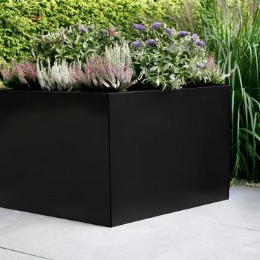 Bloembak vlak - GRAFIET ZWART 60X300X40