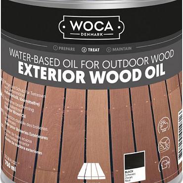 Woca Exterior Oil Zwart 0,75 L