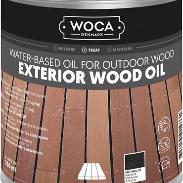 Woca Exterior Oil Antraciet 0,75 L