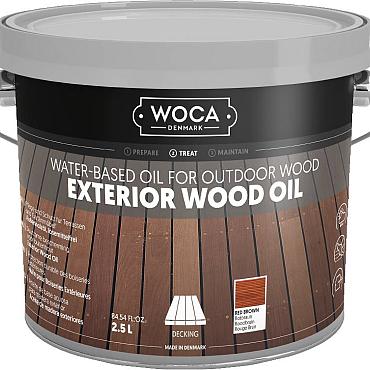 Woca Exterior Oil Roodbruin 2,5 L