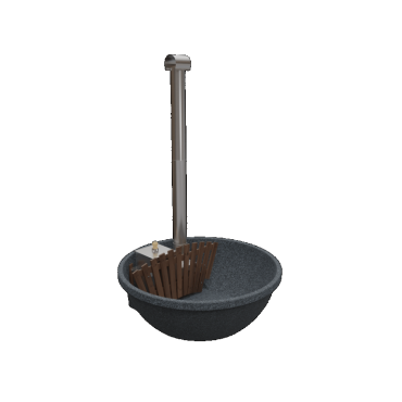 Lichtgewicht hottub Huppie Tuppie basis