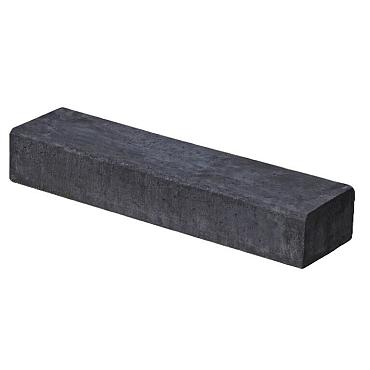 Oud Hollandse biels met facet 100x20x12cm Carbon