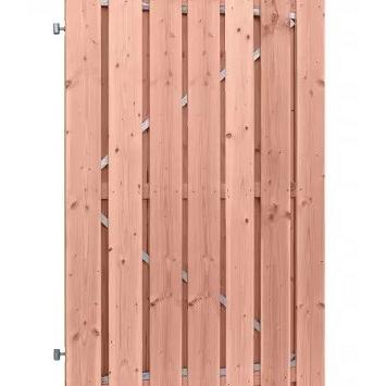 Douglas geschaafde plankendeur op verstelbaar stalen frame, 16 mm, 120x195cm, onbehandeld