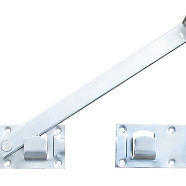 Overslaggrendel 45cm wit verzinkt