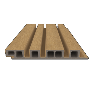 Composiet wandbekleding smal-breed 2,5x19,6x290cm Red Cedar