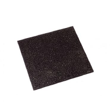 Rubbertegel 50x50x2,5cm, zwart