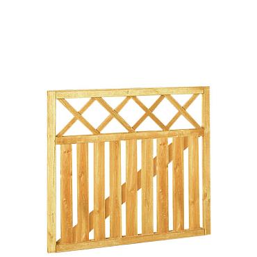 Rechthekpoort met trellis 100x90 cm, groen geïmpregneerd