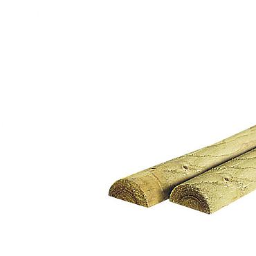 Halfronde regel Ø 7x250 cm, groen geïmpregneerd