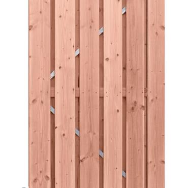 Douglas geschaafde plankendeur op verstelbaar stalen frame, 18 mm, 100x190cm, onbehandeld